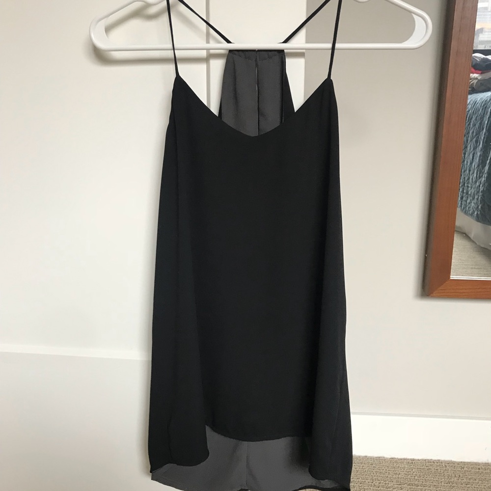 Black tank top